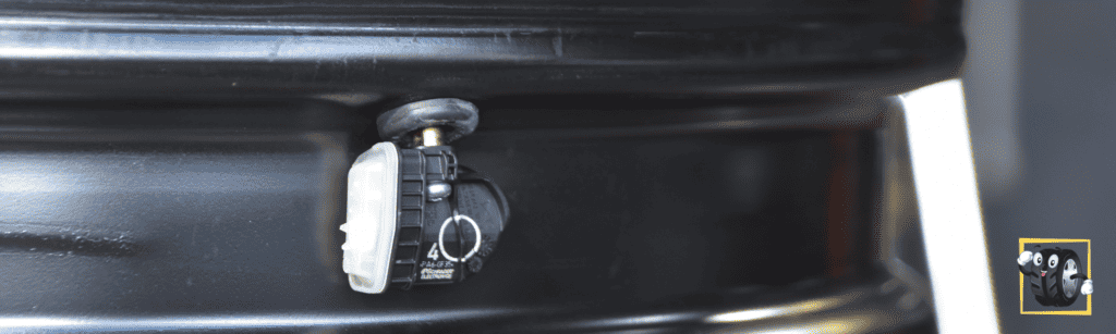 Picture at top of article showing a tire Pressure monitoring system sensor TPMS and How To Replace TPMS Sensor Battery